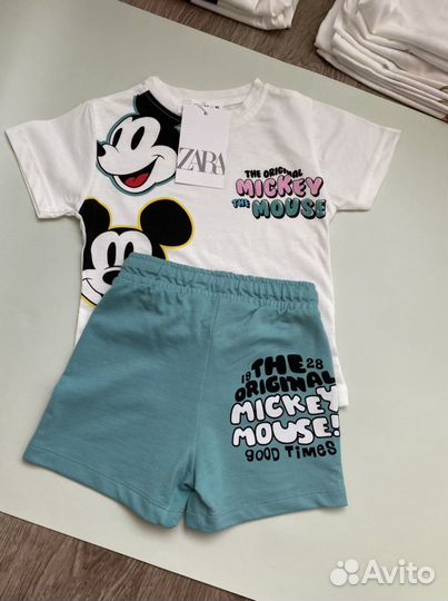 Костюм с футболкой на мальчика зара 1-5 лет
