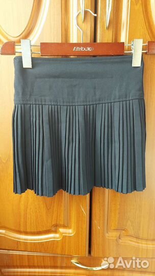 Юбка школьная синяя 134