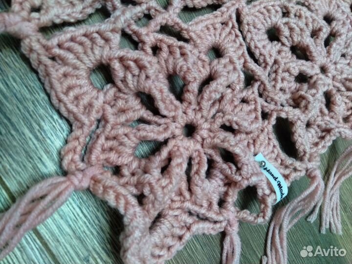 Плед вязаный