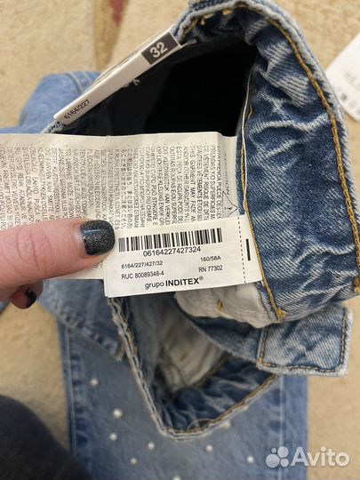 Джинсы Zara 34 новые,оригинал