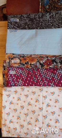 Отрез ткани СССР плащевка/шелк/батист