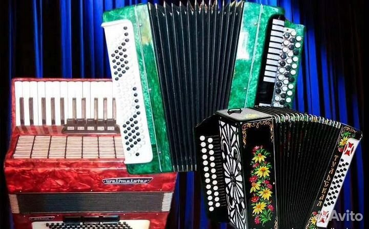 Ремонт настройка баянов аккордеонов гармоней