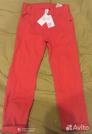 Новые hm брюки чиносы 134