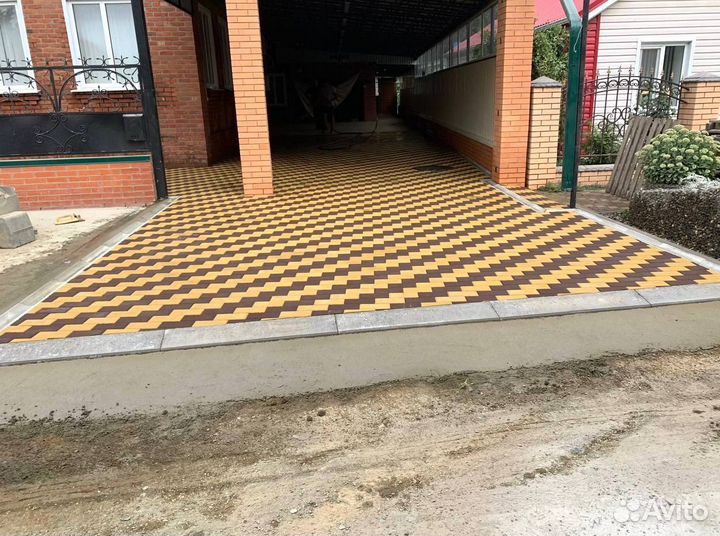 Укладка тротуарной плитки