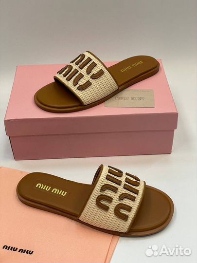 Шлепки женские MIU MIU