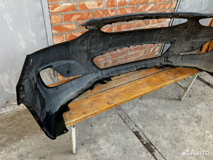 Передний бампер на hyundai solaris 1