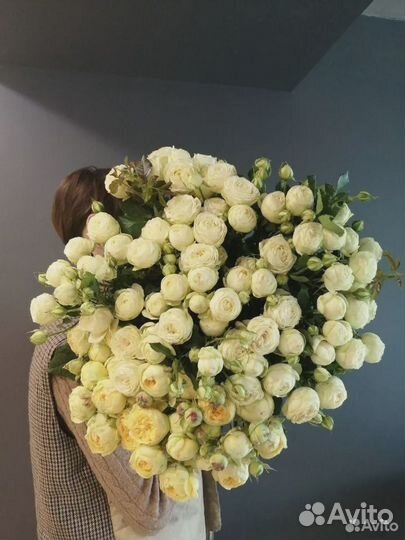 Розы Пионовидные розы Букет