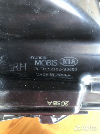 Правая фара кия рио 4
