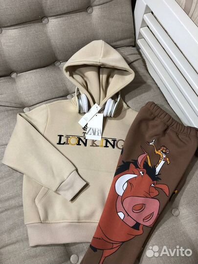 Детский костюм король лев zara на флисе