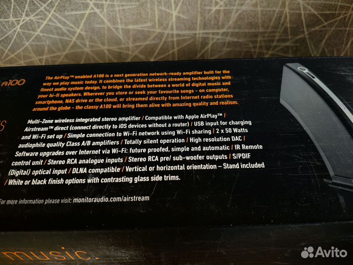 Усилитель Monitor Audio Airstream a100