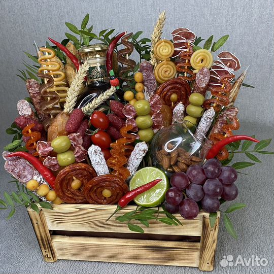 Съедобные мужские букеты