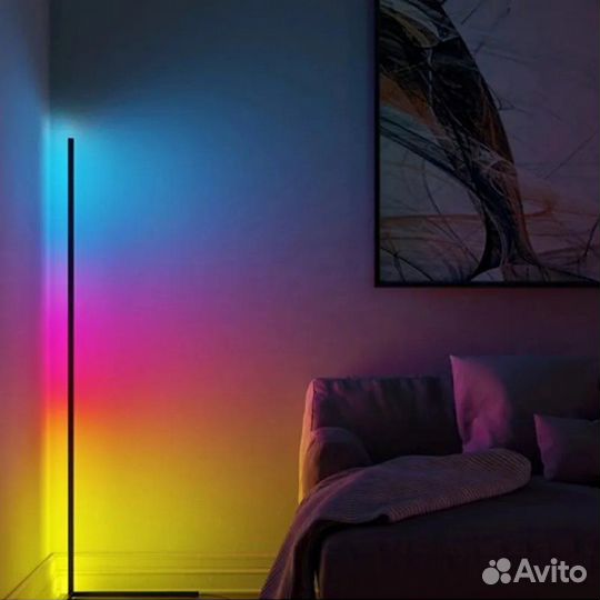 Лампа для фото угловая RGB 120 см