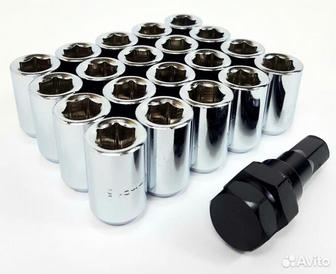 Гайки TOP FIT M12x1.5 (Серебристый)