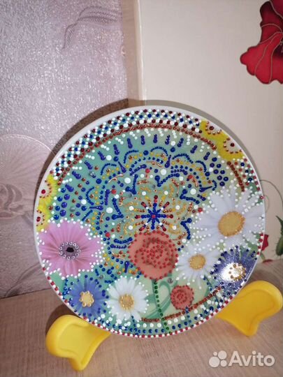 Тарелка ручная роспись