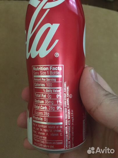 Бутылка из под Coca-Cola, США