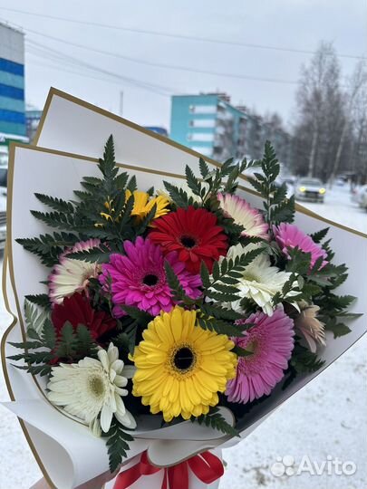 Букет с герберами.Сургут, Доставка