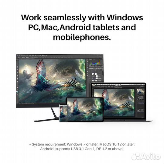 Графический планшет Huion Kamvas Pro 16 4K + key