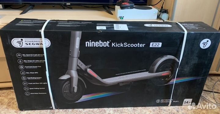 Электросамокат Ninebot KickScooter E22 новый