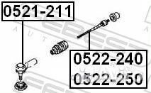 Наконечник рулевой 0521-211 0521-211 Febest