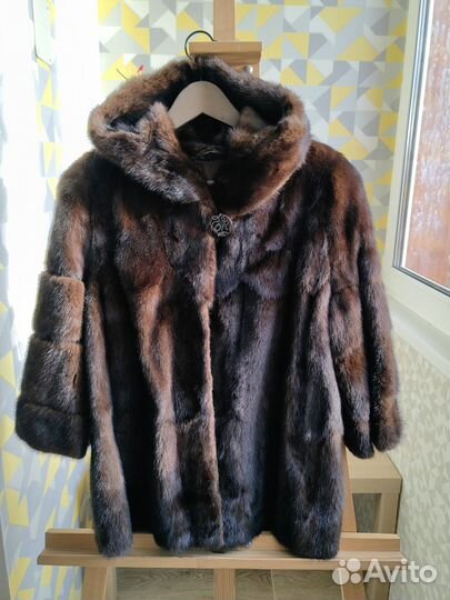 Короткая норковая шуба