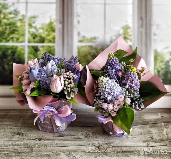 Букет цветов из мыла