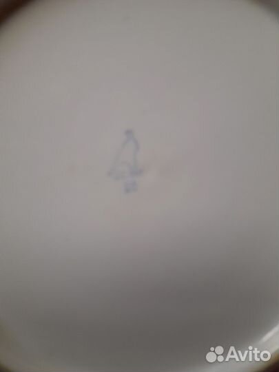 Тарелка кобальт. Дулево. Винтаж