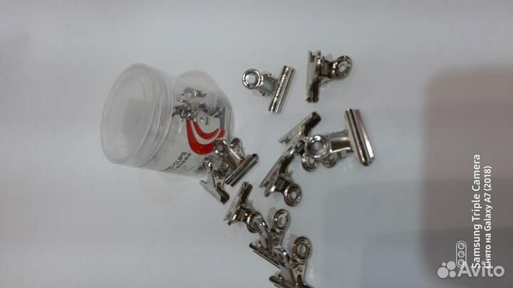 Прищепка металлическая для наращивания ногтей