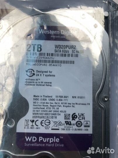 Жесткий диск 2TB WD20purz