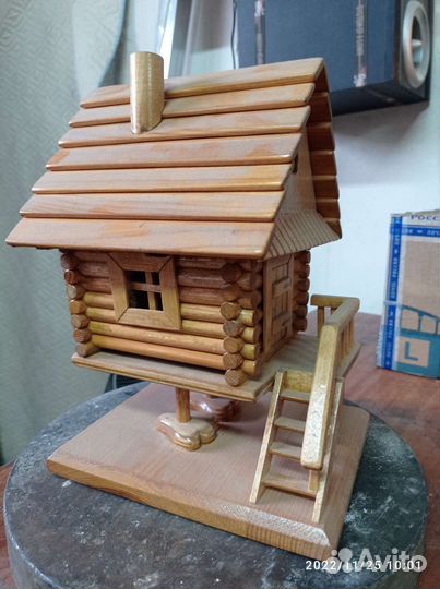 Декоративный Деревянный домик - Избушка