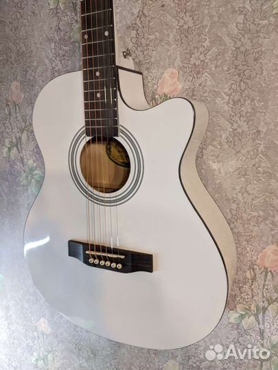 Акустическая гитара Elitaro E4010 White 40