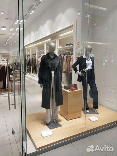 Темно-синий плащ / Пальто весенне-осеннее