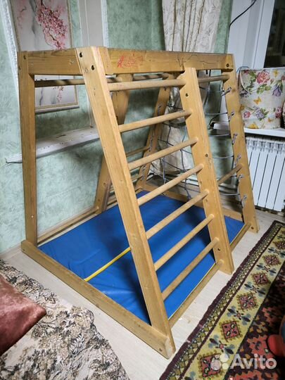 Детский спортивный комплекс деревянный для детей