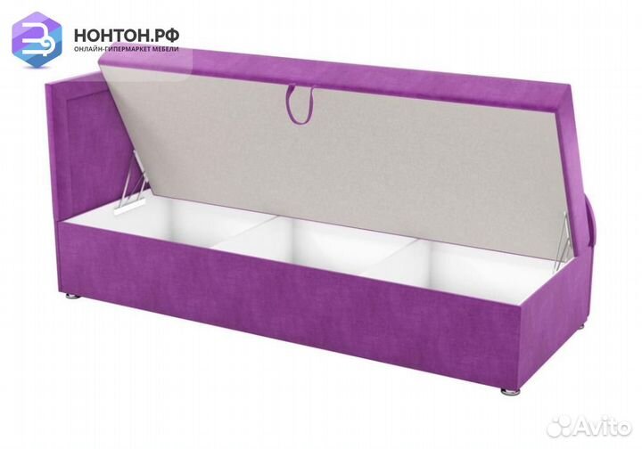 Детский диван Дюна микровельвет фиолетовый