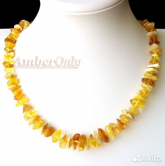 Лечебно-декоративные бусы из янтаря (арт. 2293)