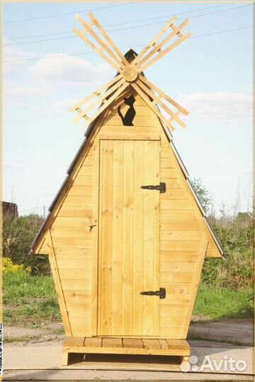 Дачный туалет с декором вам 931