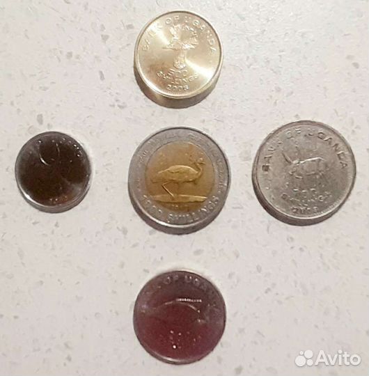 Наборы монет Эфиопия Кения Уганда Тайланд Куба