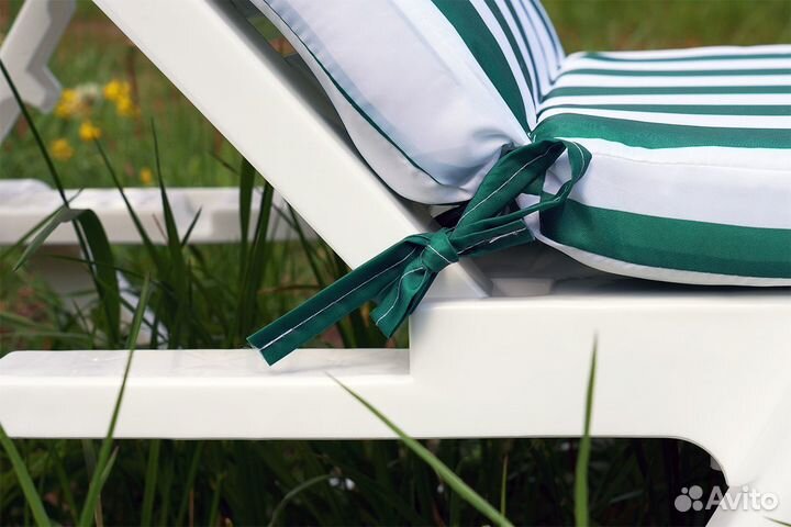 Gardeck Матрац для шезлонга Tweet бело-зеленый