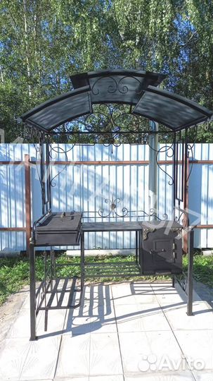 Кованные мангалы с крышей