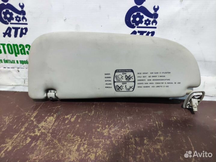 Козырек солнцезащитный правый Peugeot 206