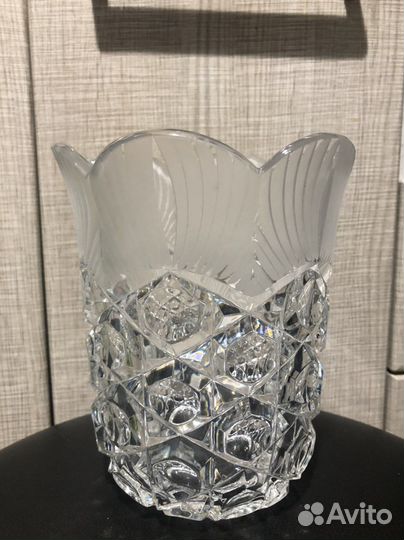 Ваза хрустальная магнолия лзхс коллекционная