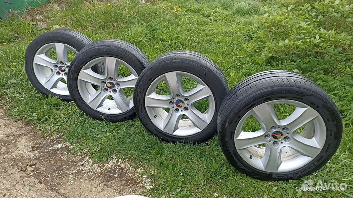 Литые диски r 19 на бмв Х5 Е 53 4 штуки