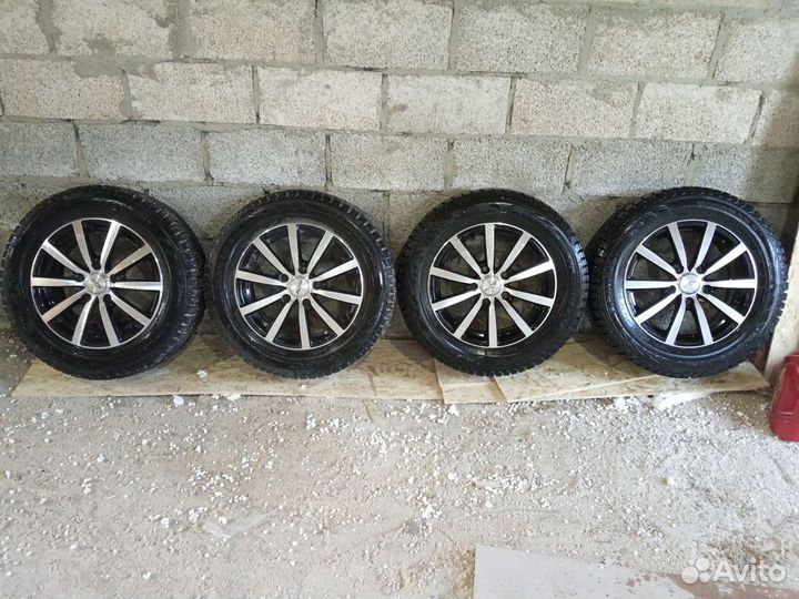 Зимняя резина r15 195 65 бу на литых дисках