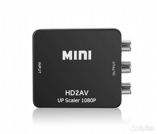 Конвертер hdmi в AV rca тюльпан с доп питанием