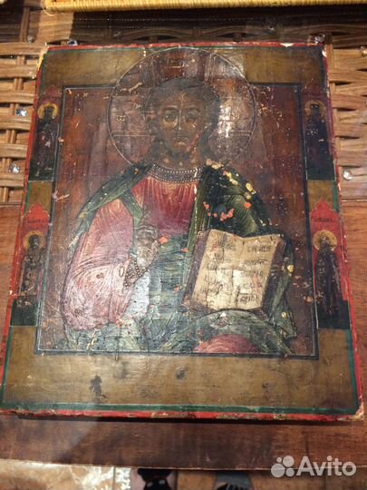 Икона Господь Вседержитель 19 век