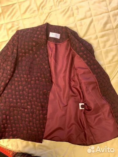 Костюм женский (бордо/винный), 54