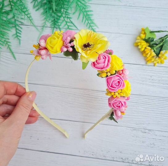 Ободок из цветов