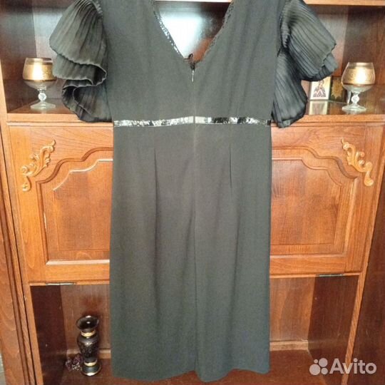 Вечернее платье 48 размер черное