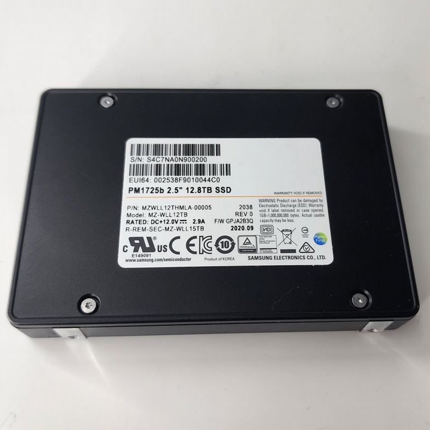[KPM61VUG12T8] Samsung Ssd Pm1725b 12.8tb Gen3 X4 Kpm61vug12t8