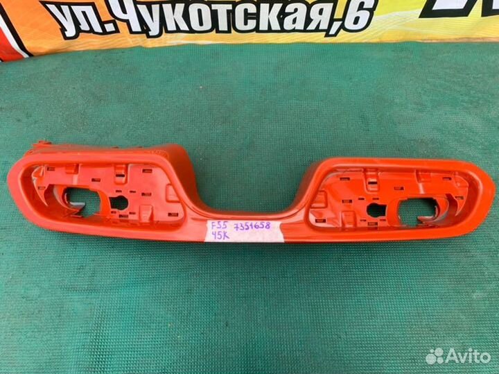 Накладка на бампер зад. mini hatch