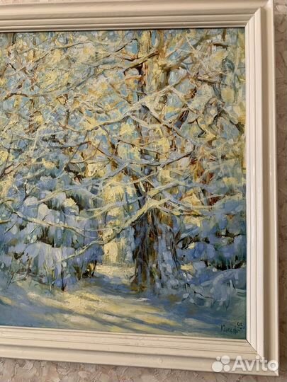 Картина зимний лес, Кикель